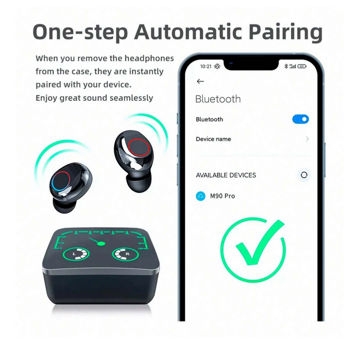 Audifonos Bluetooth M90 Max Powerbank