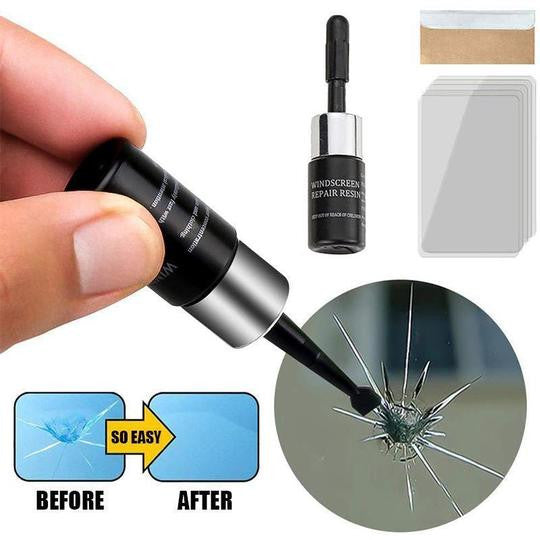 Nanolíquido reparador de grietas en cristales, parabrisas, pantallas y más.