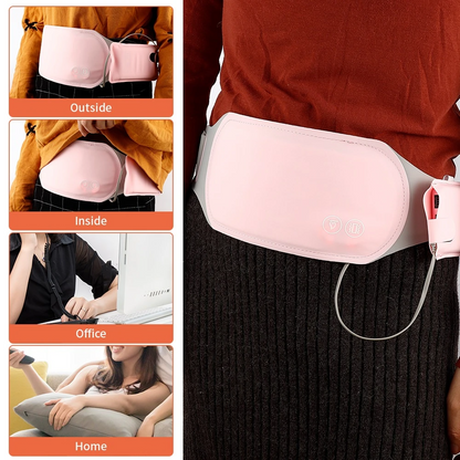 BANDA DE MASAJE CALEFACTADO PARA COLICOS MENSTRUALES